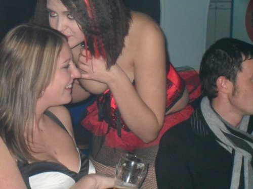 slutwatchuk: fancydresssluts:    I can’t believe she went all night without those puppies escaping a