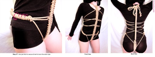 Shibari Tutorial: Fishbone Bodysuit♥ Always practice cautious kink! Have your sheers ready in case o