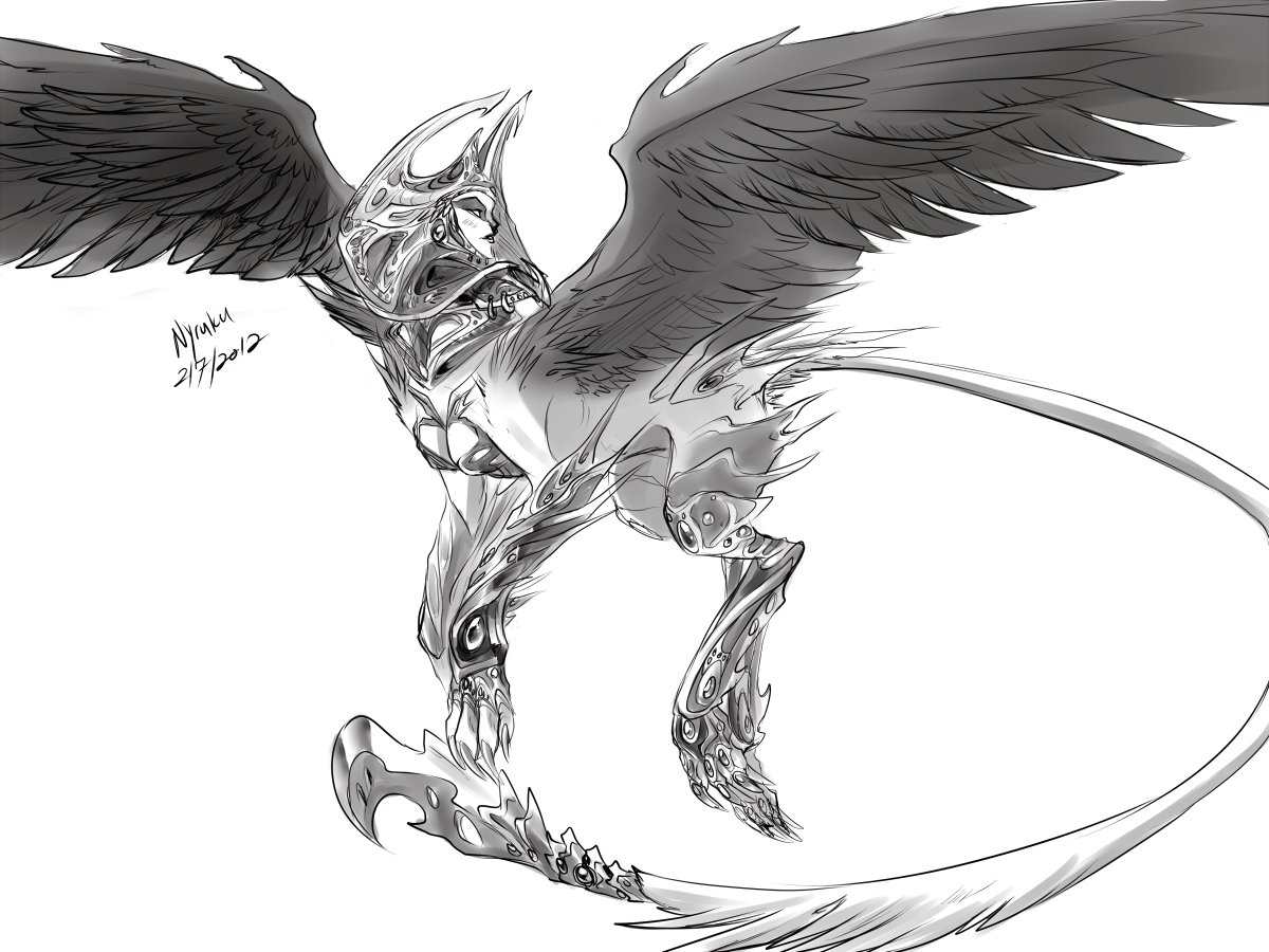 $10 Monster/Feral Grey detail Sketch Commission: 9 - by stranillafennebi A Magic-esque