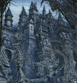 phantastische-illustrationen:Blue Castle (Illustrator - Ian Miller)