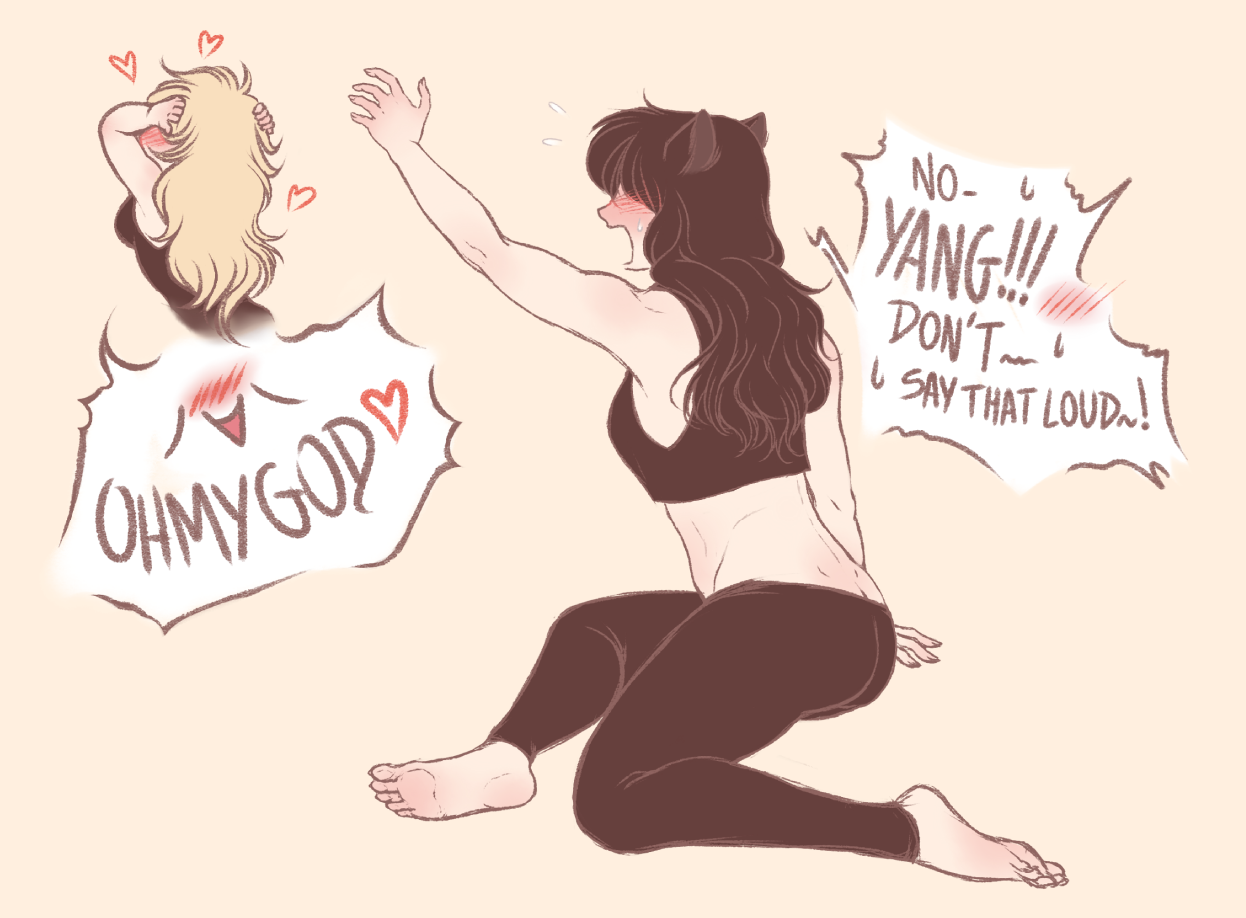 murasaki-yuri:  Cat activation Because Blake making kitty noises is good for the