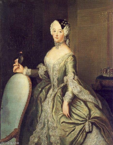 Luise Ulrika of Prussia, Queen of Sweden by Antoine Pesne, c. 1744