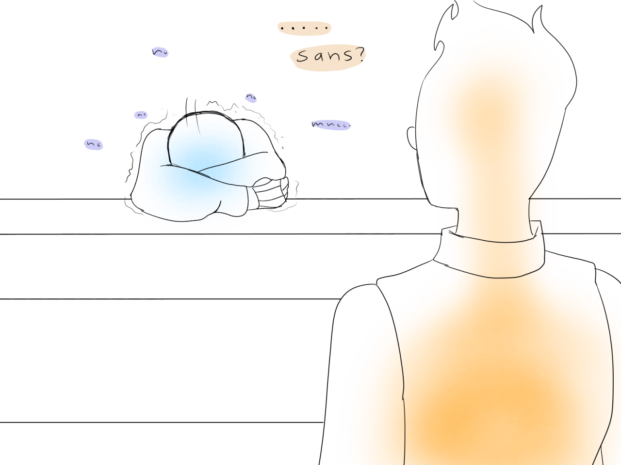 sugoitrashking:  so sans gets drunk, passes out, and has a nightmare in grillby’s.
