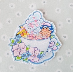 Pichupurin:tea Cup Baths Are So Precious, So Here’s Tiny Ash And Pikachu Enjoying