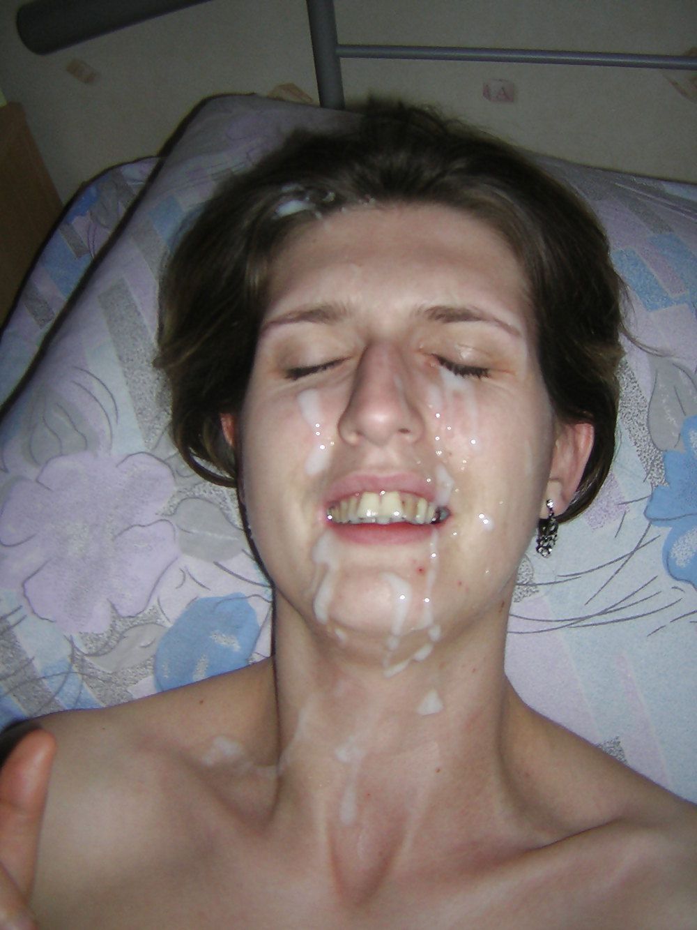 jemcasey:  British MILF Aline saves money on the beautician, by getting a facial
