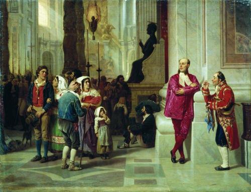 At the reception of the Pope, 1868, Fyodor Bronnikov