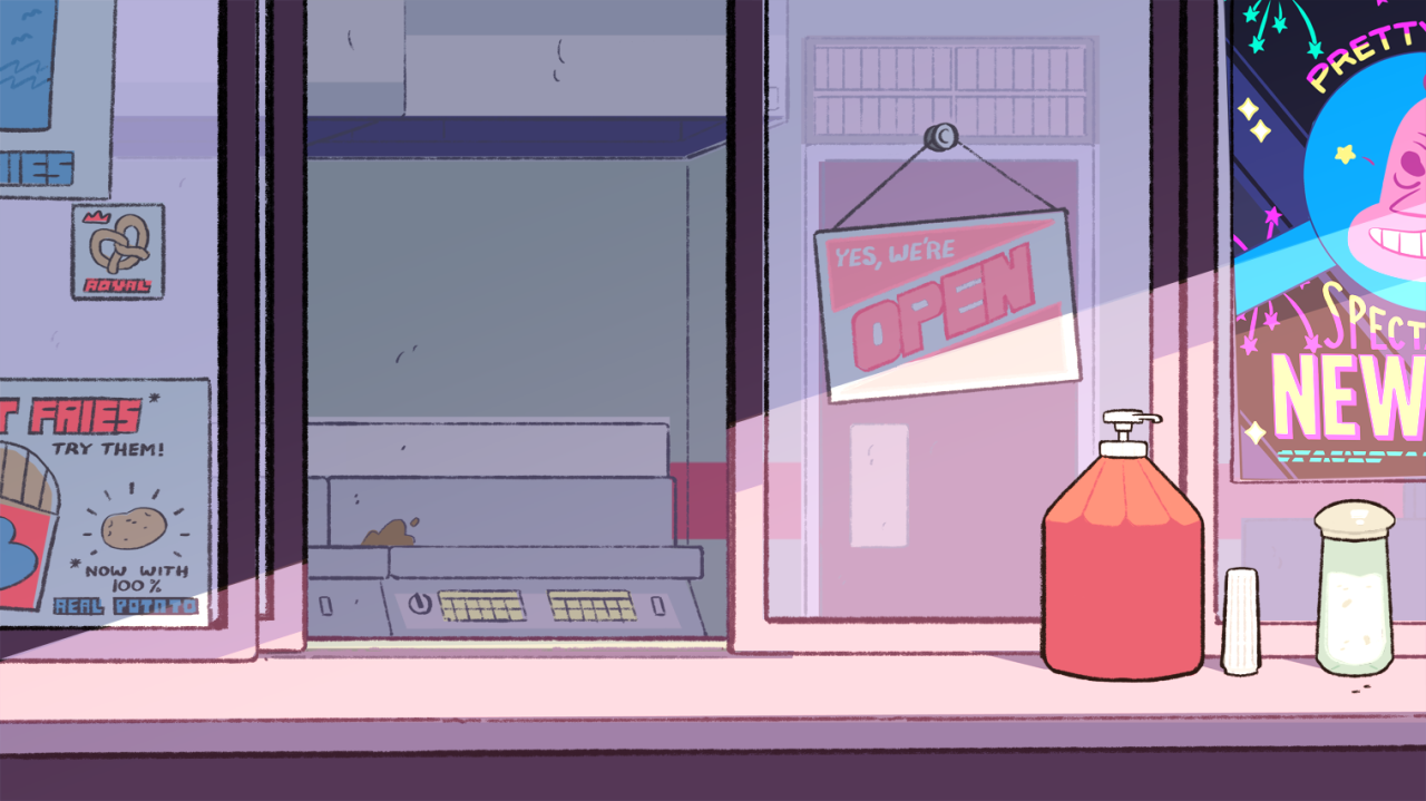 A selection of Backgrounds from the Steven Universe episode: Maximum CapacityArt