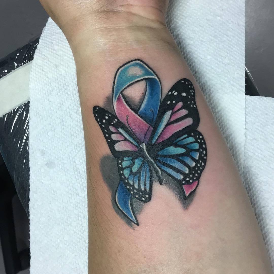 Tattoo uploaded by Melissa Park  dreamtattoo This is something like what  I want but at the top I want a butterfly with the thyroid cancer ribbon  with survivor on top of