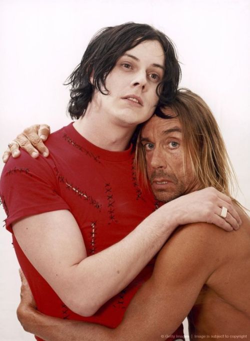 Jack White and Iggy Pop for Mojo Magazine, October 2003