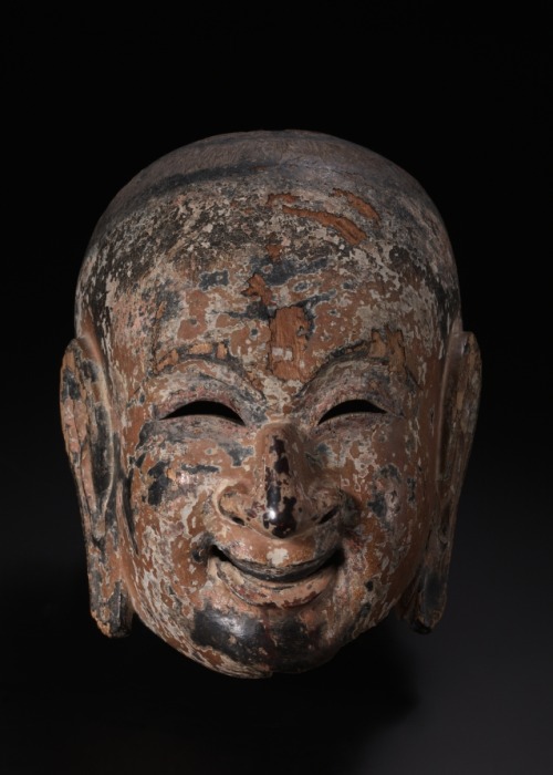 cma-japanese-art: Suikoju: Gigaku Mask, 710-794, Cleveland Museum of Art: Japanese ArtGigaku, a cere