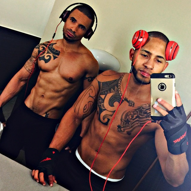 dominicanblackboy:  dominicanblackboy:  A sexy workout moment wit hot Latin hottie