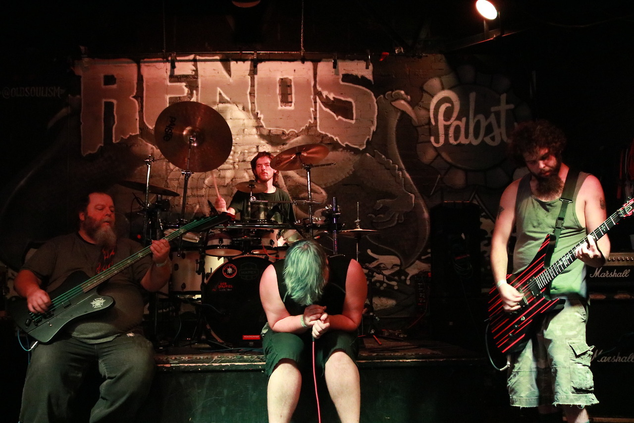 My friend’s metal band (he&rsquo;s the frontman), Taranis @ Reno’s Chop Shop,