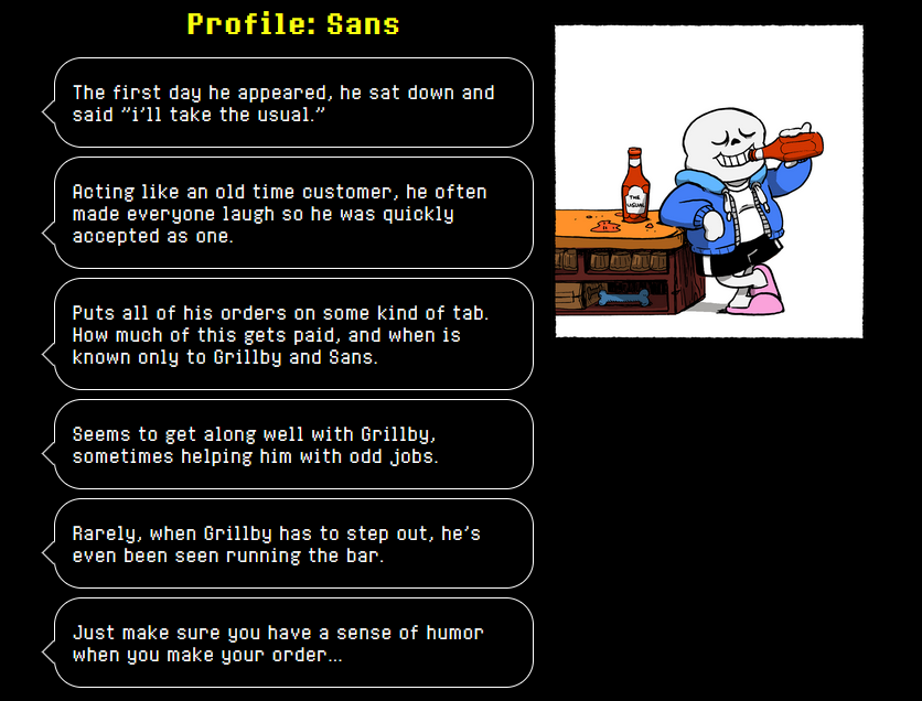 Grillby's bar. Undertale. Screenshot by the author.