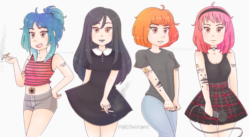 Couple of pics of my friend Hannah, she dyes her hair a lot and is really cute! Please don&rsqu