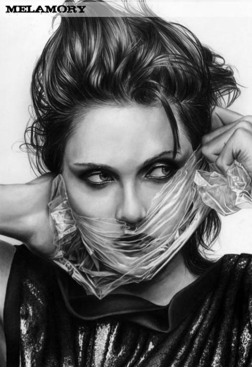 meltdownbitchleader:  Awesome pencil sketches by Russian artist Olga Melamory Larionova.
