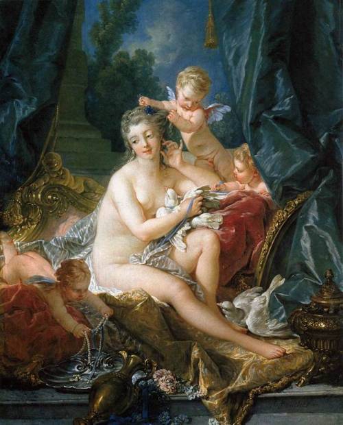 François Boucher, The Toilette of Venus, 1751, 108 x 85 cm, New York, The Metropolitan Museum of Art