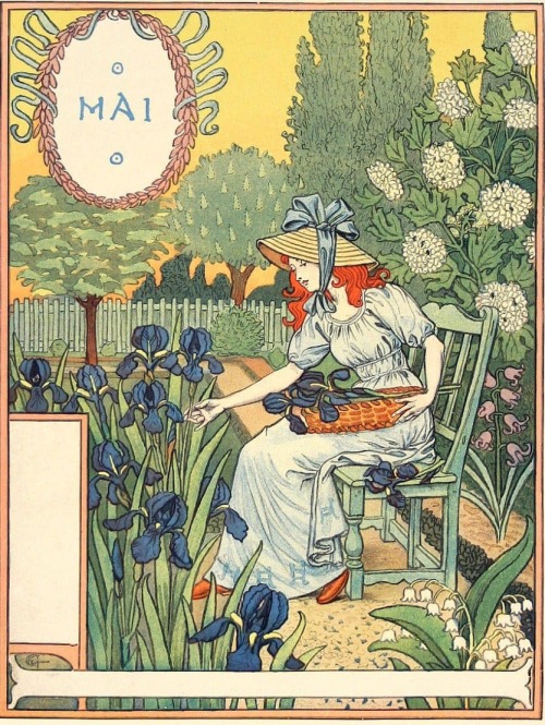  ‘May’ - LA Belle Jardiniere, Eugene Grasset, 1896