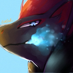 matcha-tiger:tried drawing a close up of zoroark, one of my favorite pokemon. first time drawing pokemon c: