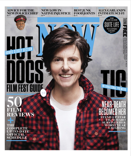 contourbygettyimages: Tig Notaro photographed by Jay Clendenin on the cover of Now Magazine