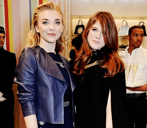 gotqueensdaily:Rose Leslie, Natalie Dormer and Naomie Harris attend the Kate Spade New York Regent S