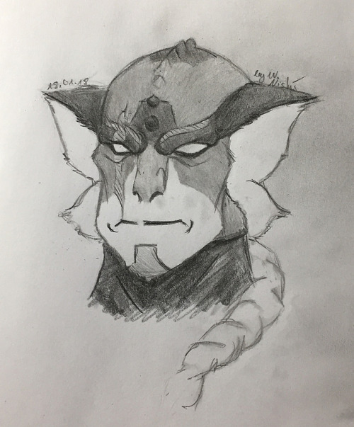 lupineart:Pencil on paper Kolivan, because we need more Galra related stuff in the Voltron fandom :3