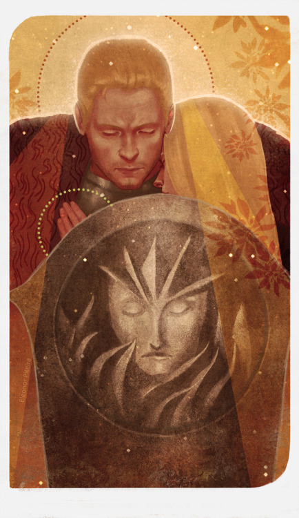 eleonorpiteira: Romance Card - Cullen Rutherford and Lyra Trevelyan, from Dragon Age: Inquisition (x