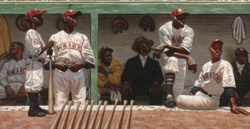 Assorted works from We Are the Ship: The Story of Negro League Baseball, Illustrated by Kadir Nelson