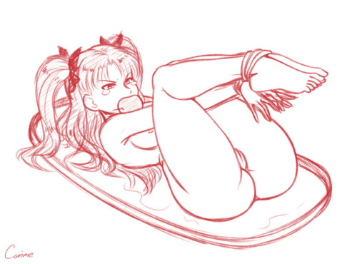 canime: Today’s Menu For The Emiya Family is…Rin Tohsaka.Had this pose in mind and wanted to sketch 