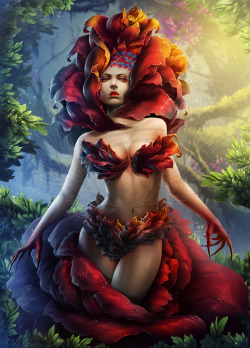 art-of-cg-girls:  Plant Girl by Tira-Owl