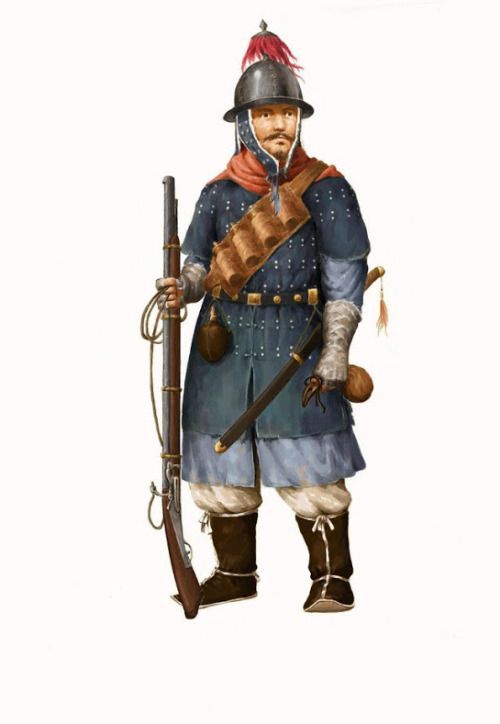 Korean musketeer during the Imjin War, 1592 - 1598.