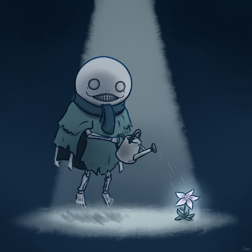 He's Watering His Lunar Tear ()