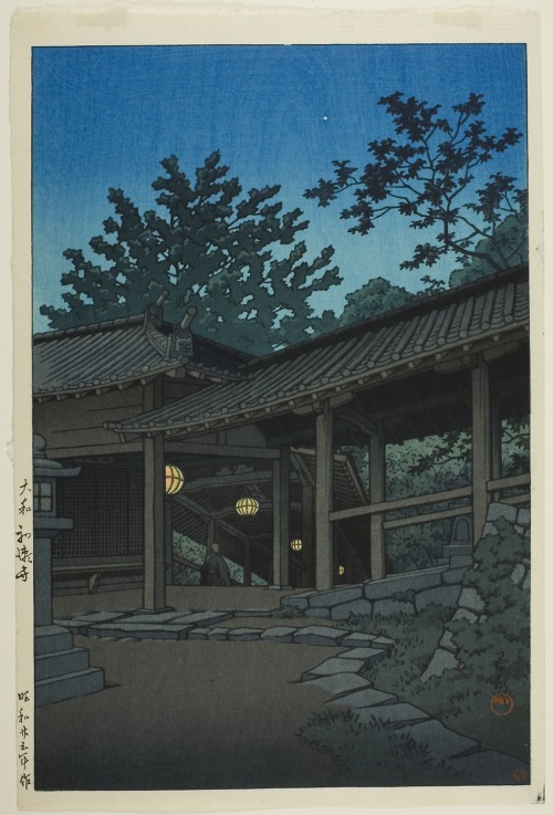 aic-asian: Hatsuse Temple, Yamato (Yamato Hatsusedera), Kawase Hasui, 1950, Art Institute of Chicago