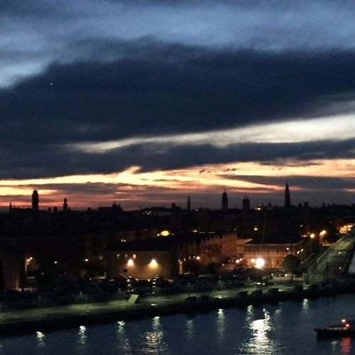 Sunrise over #Venice. Good morning!