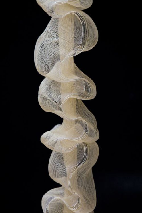 exercicedestyle: Peggy Oosterkamp Silk sculpture