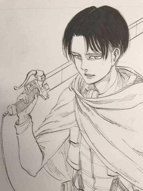 snknews: Original Isayama Hajime Sketch of Levi Being Auctioned to Benefit AIDS Orphans The Japan AIDS Orphan NGO PLAS (Positive Living Through Aids Support, aka Plus) has shared an original sketch of Levi that Isayama Hajime has donated for its charity