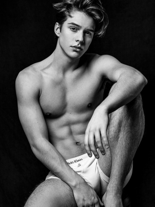 meninvogue:Connor Straathof photographed by Andrew Parsons Connor wears Calvin Klein