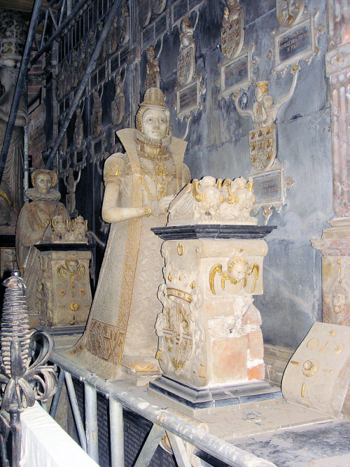 Tomb of of Ulrich, Duke of Mecklenburg, his first wife Elizabeth of Denmark by Philipp Brandin from 