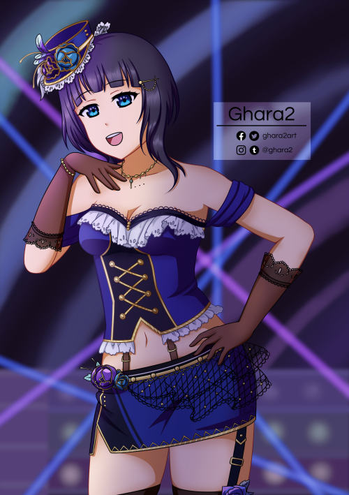 ghara2: Finally finished my artwork of Karin Asaka aaa!! It’s been a while since I put this much eff