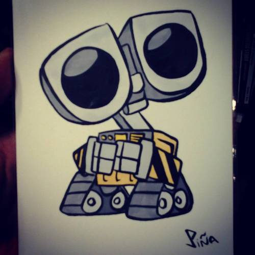 #walle #chibi ! Its hard to make him cuter! #disney #pixar #ink #marker #sketch