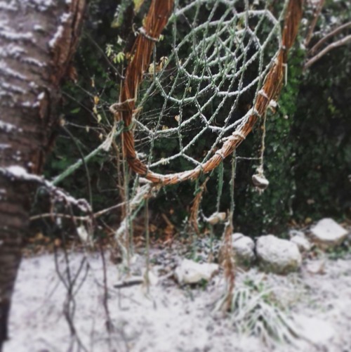 Barefoot in the snow…Happy Yule! ❄