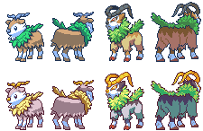 Pokemon E: Skiddo Gogoat by Noscium omg i&rsquo;ve never seen these ones before