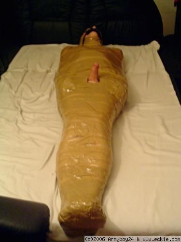 barefootguysroped:  Halloween Mummies! 