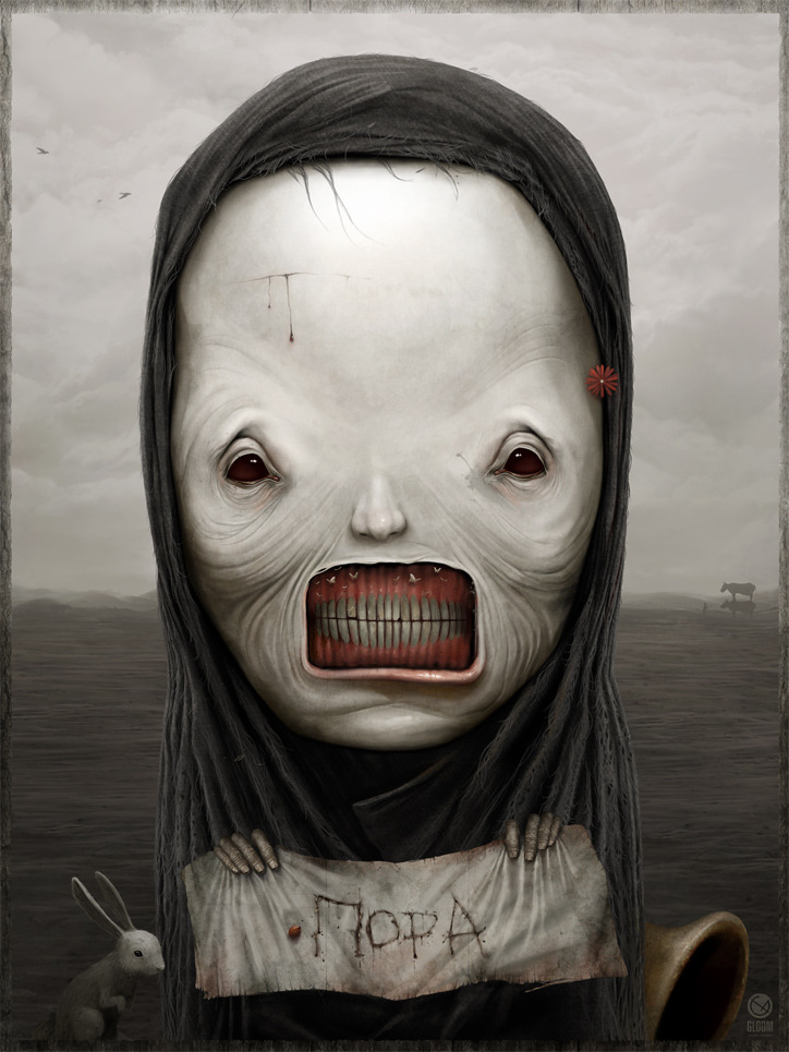 shamelesslilminxx:  asylum-art:  The dark world of Anton Semenov  on Behance Gloom82