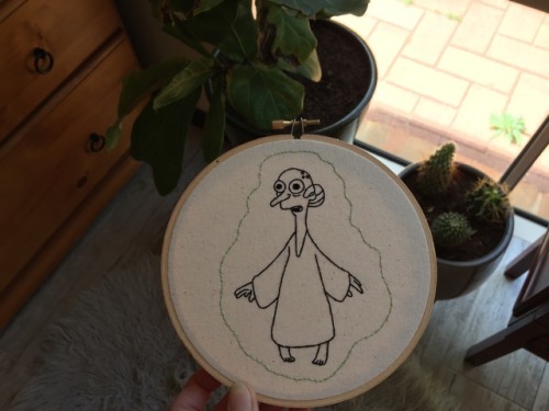 Mr Burns The Simpsons Embroidery Hoop by @embroiderybyjessi (on Instagram/FB) Get it at etsy.com/au/