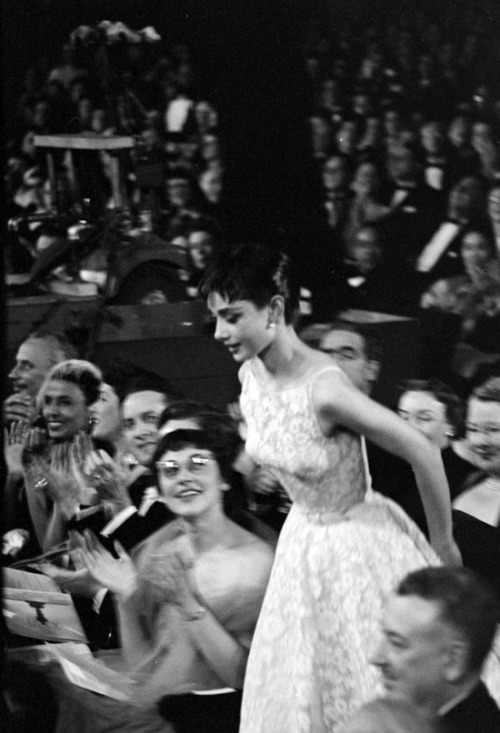 XXX honornyc:  Audrey Hepburn in 1954, winning photo