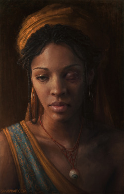 samspratt:  &ldquo;Trade&rdquo; - Portrait by Sam Spratt In art school, one life painting class changed my perception of what a portrait meant. I had always been under the impression that artists painted portraits, regardless of medium, in almost a “paint