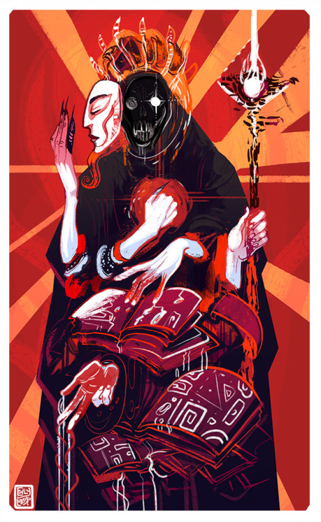 emilylubanko: The Hierophant,  Card 5 of 78 in my upcoming #tarot deck! I will be putting toget