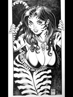 comicbookwomen:  comicbookwomen:Tigra-Arthur Adams Fave Queue Posts For Tigra