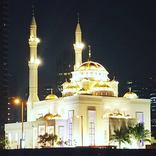 Arabian nights, like Arabian days&hellip;   ✨#mosque #mydubai #nighttime #Arabia #architecture  