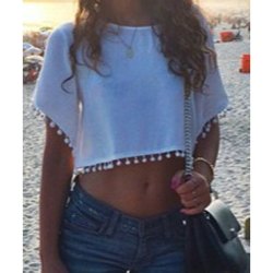 Scoop Neck Crop Top